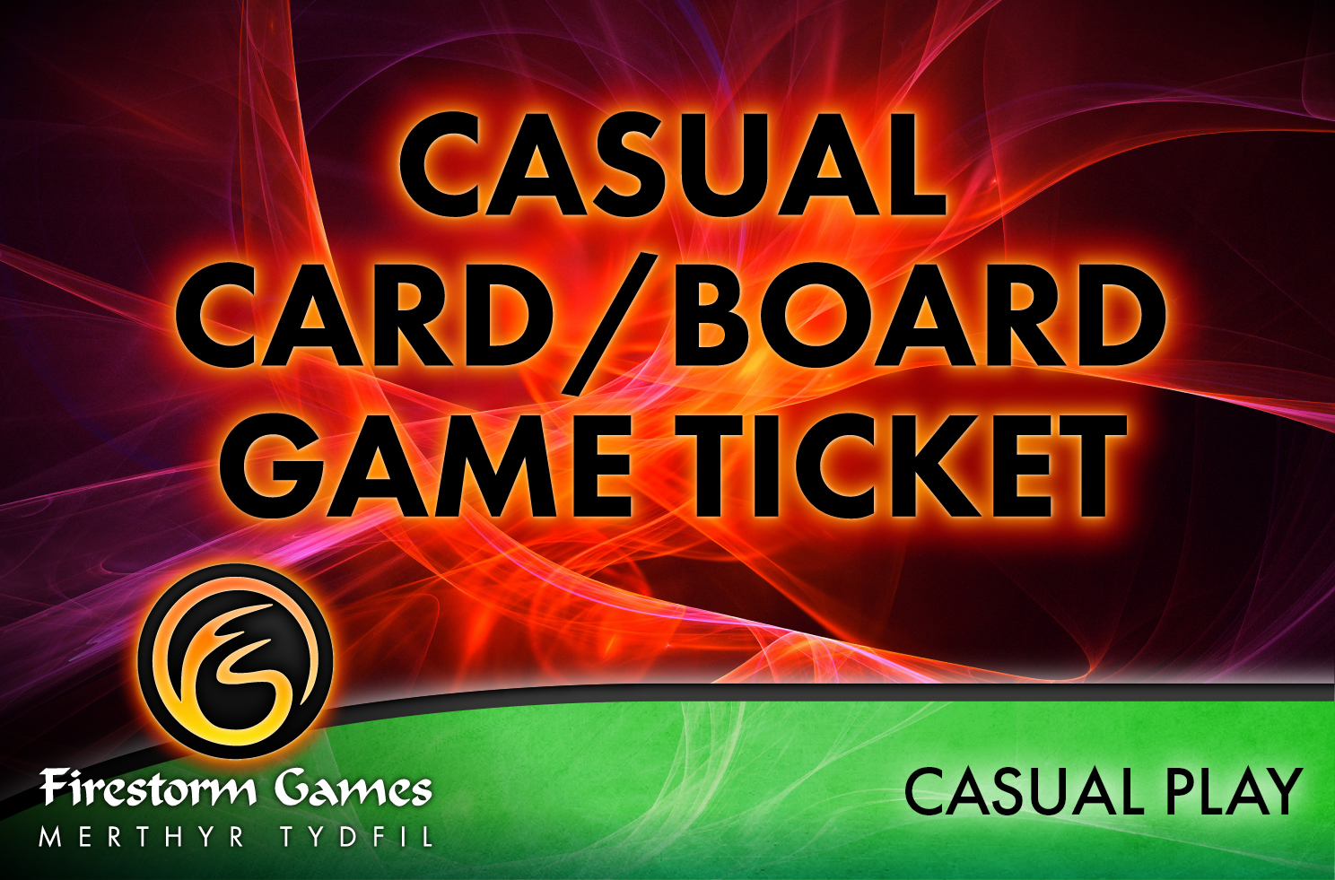 Casual Card/Board Game Ticket Merthyr - Wednesday Casual Card/Board Game Ticket Merthyr - Wednesday