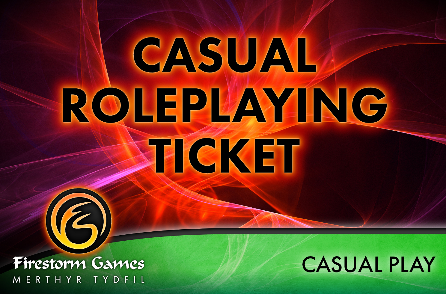 Casual Roleplaying Ticket Merthyr - Tuesday Casual Roleplaying Ticket Merthyr - Tuesday
